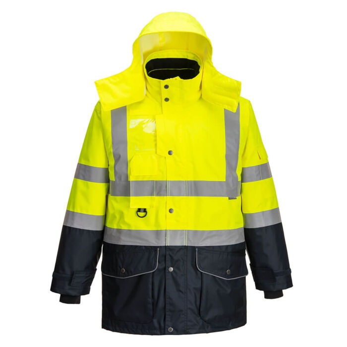 Hi-Vis 7-u-1 kontrast Traffic jakna