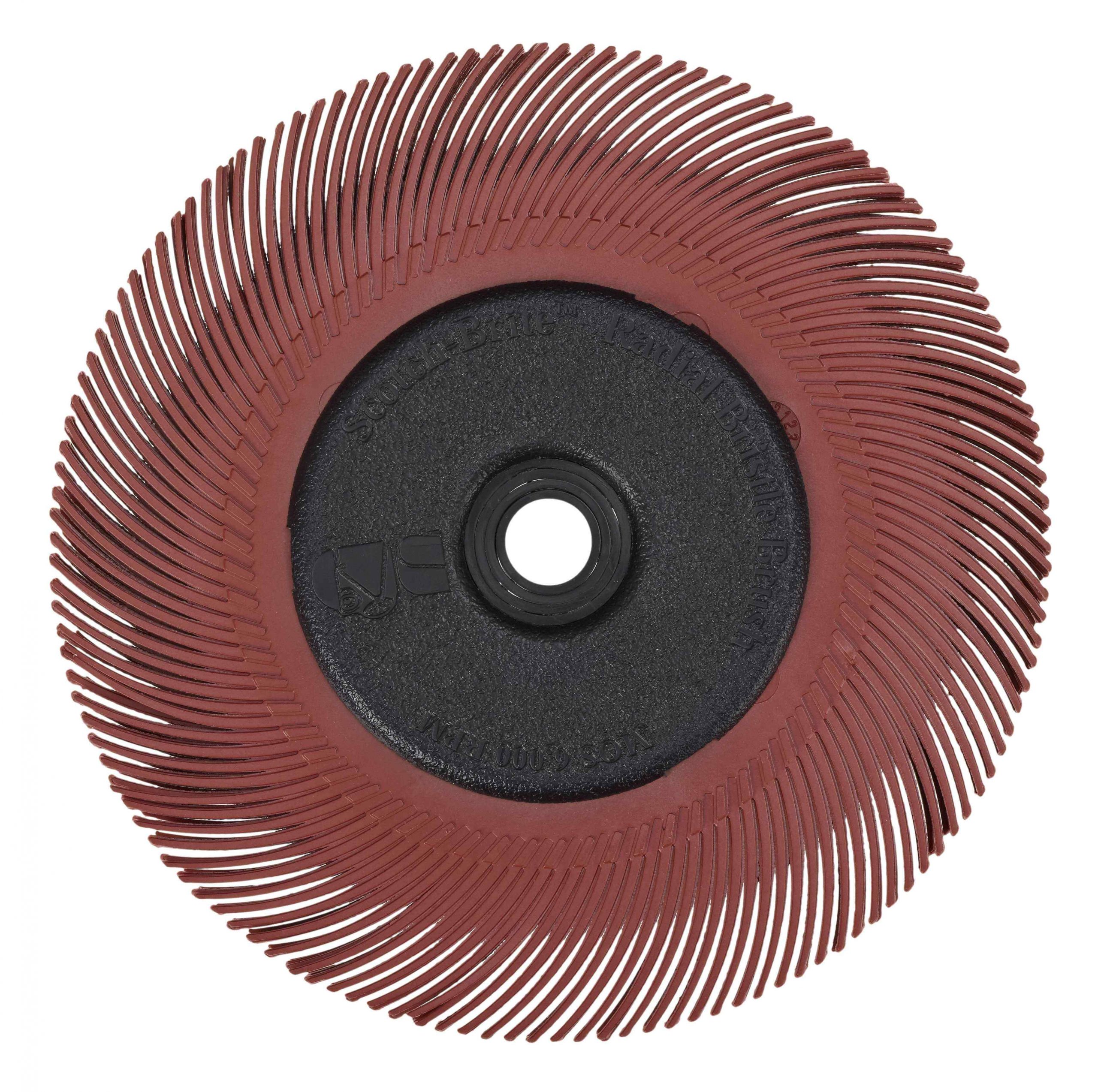 7100138300__Additional_Pictures__880723__Scotch-Brite__Radial_Bristle_Brush_BB-ZB__152_mm_x_11.11_mm_x_25.4_mm__P80__Yellow__Type_C__With_adapter_11zon-1-scaled